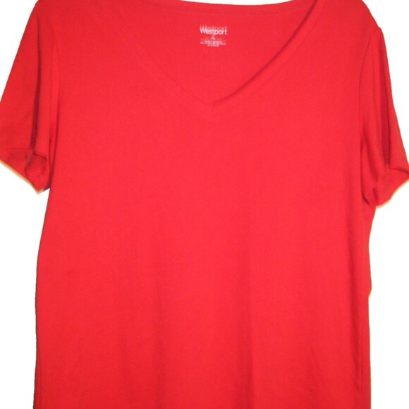 LANDS END Ladies Long Sleeve Crew Neck T-shirt & Westpor Short Sleeve (lot of 2) - Picture 2 of 7